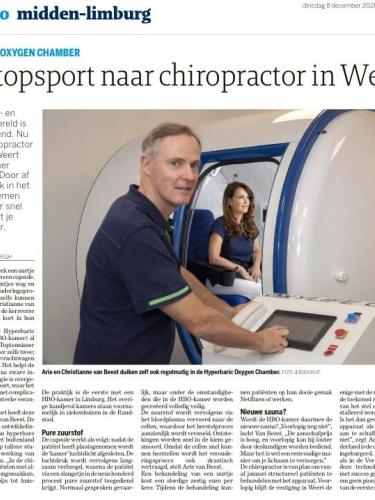 Hyperbaric Zuurstof Therapie